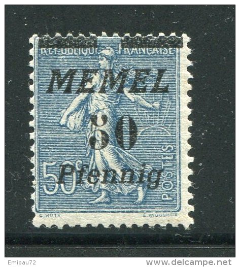 MEMEL- Y&T N°54- Neuf Avec Charnière * - Unused Stamps