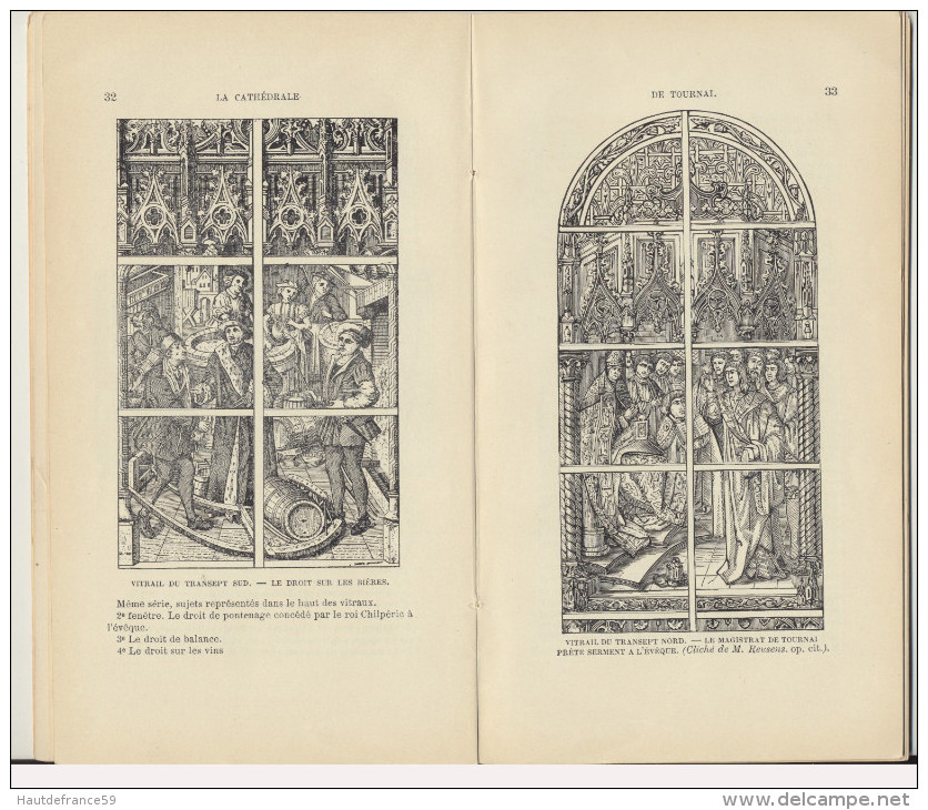 Libro Circa 1920 ? -LA CATHEDRALE DE TOURNAI Guide Illustré Du Visiteur E.D. SOIL - Vasseur Delmée éditeur Illustrations - Belgio