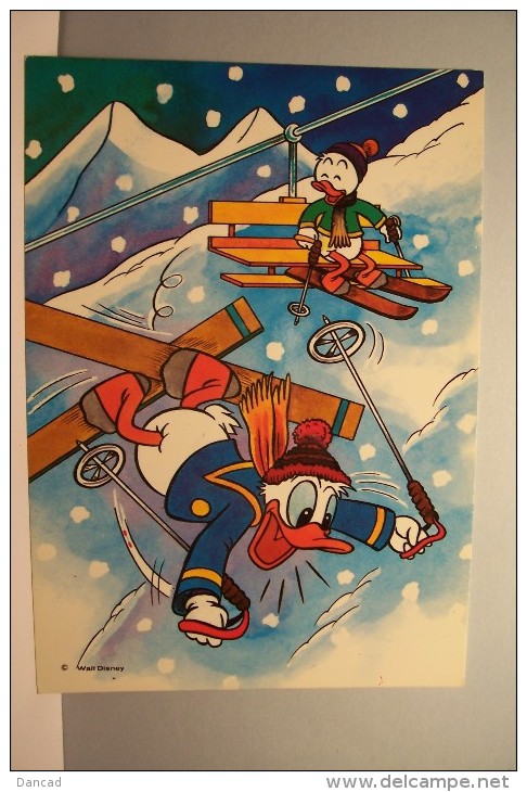 WALT DISNEY  ---    SPORTS  D'HIVER- SKI -  N°6 ( Les éditions  André  GRENOBLE ) - Other & Unclassified