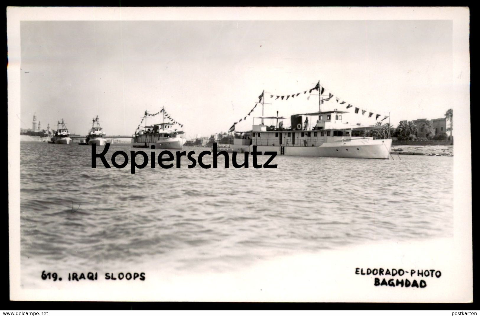 ALTE POSTKARTE IRAQI SLOOPS BAGHDAD Bagdad Irak Iraq Boot Ship Boat Ships Schiff Schiffe Sloop Slup Cpa AK Postcard - Iraq