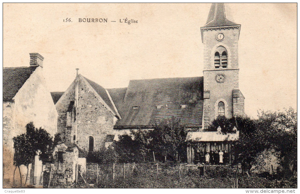 BOURRON   L'EGLISE    CARTE ANIMEE - Sonstige & Ohne Zuordnung