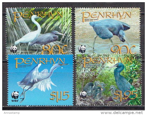 Penrhyn MNH Birds, WWF Set - Other & Unclassified