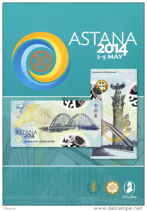 Test Note POLYMER "ASTANA 2014" Testnote, Intaglio, RRRRR, UNC, Im Folder - Kasachstan