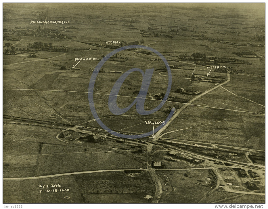 ROLLEGEM-KAPELLE - LEDEGHEM - BELGIQUE FLANDRES - Retirage D´une Plaque De Verre. - Oorlog 1914-18