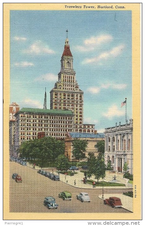 CPA-1939-USA-CONNECTICUT-HARTFORD-TRAVELERS TOWER-TBE - Hartford