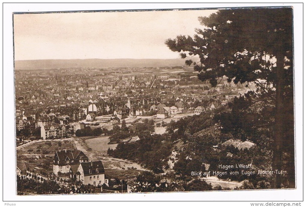 D6062     HAGEN : Blick Vom Eugen Richter-Turm - Hagen