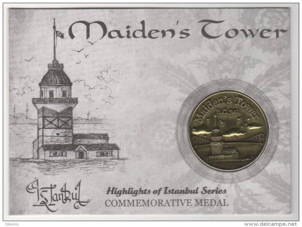 TURQUIE,TURKEI TURKEY GALATA TOWER COMMEMORATIVE MEDAL - Autres & Non Classés