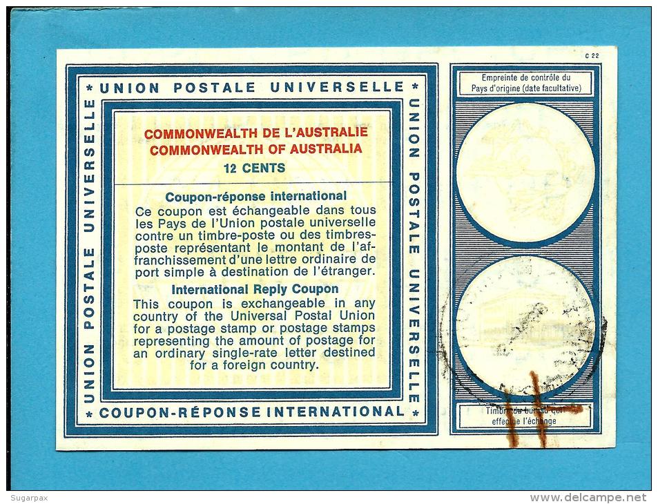 AUSTRALIA - 12 CENTS - MOSMAN NSW AUST - International Reply Coupon Reponse Antwortschein - Postal Stationery