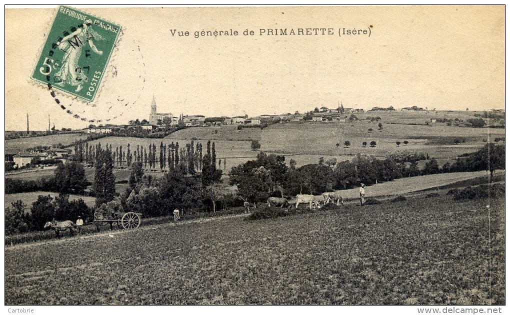 38 - PRIMARETTE - Vue Générale - Scène Agricole Petit Plan - Autres & Non Classés