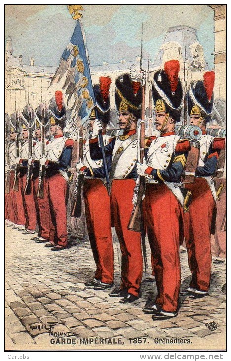 GARDE IMPERIALE 1857 Grenadiers (Illustrée Par Maurice Toussaint) - Uniformes