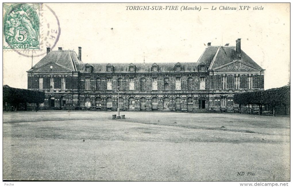 N°46934 -cpa Torigni Sur Vire -le Château- - Autres & Non Classés