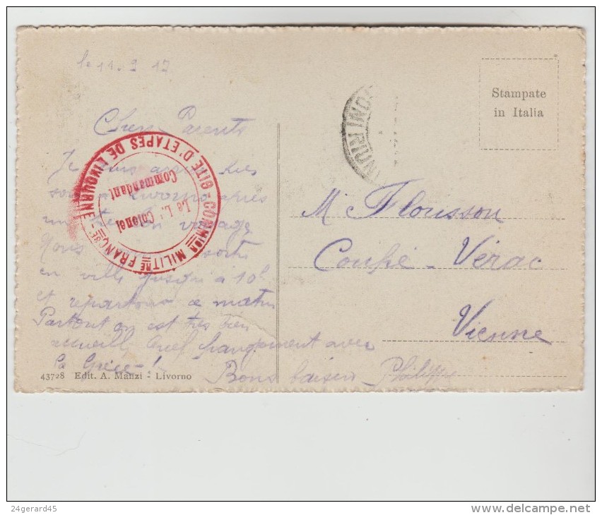 CPA MILITAIRE LIVOURNE (Italie-Toscane) - Via Larderel - Livorno