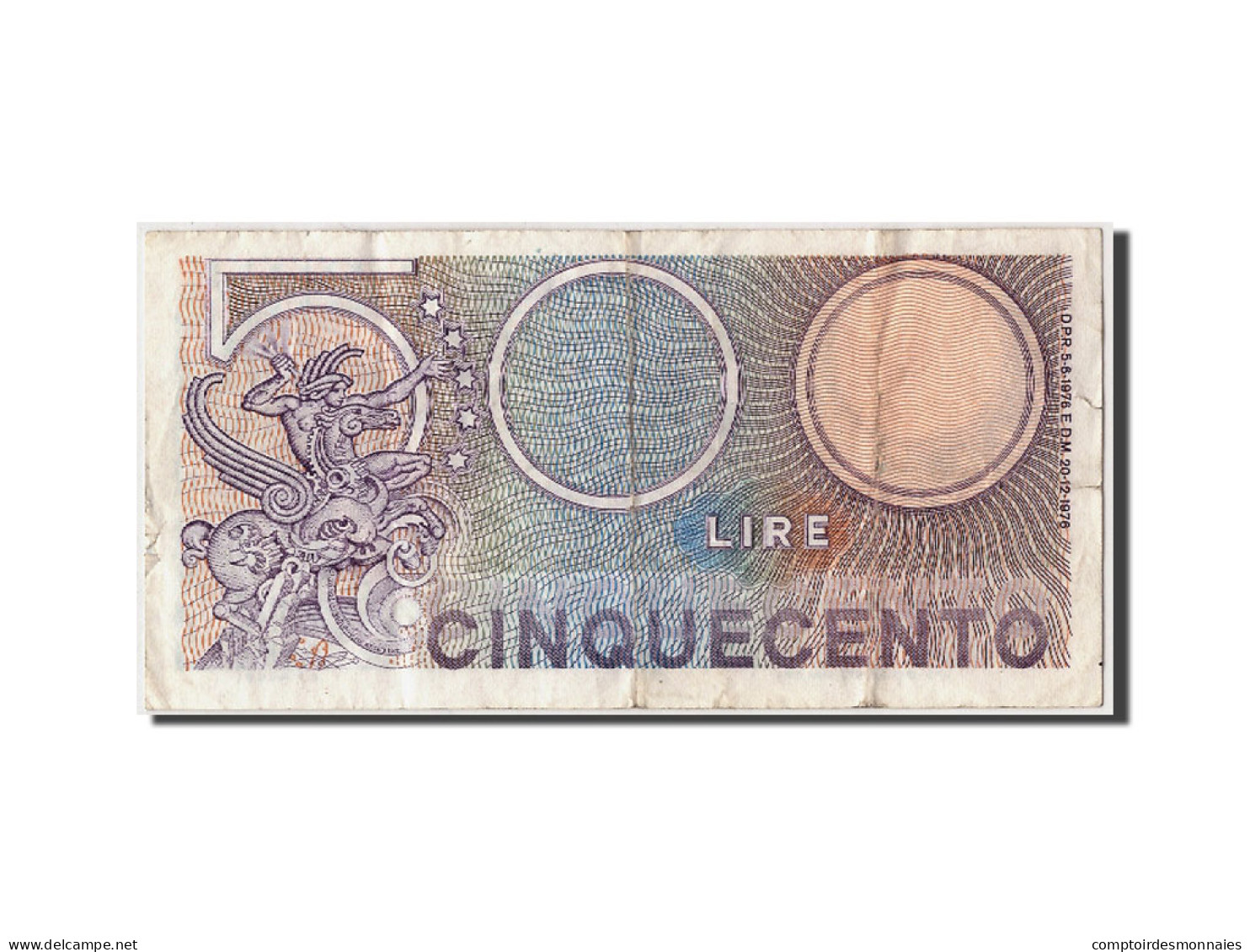 Billet, Italie, 500 Lire, 1976, 1976-12-20, KM:95, TB - 500 Liras