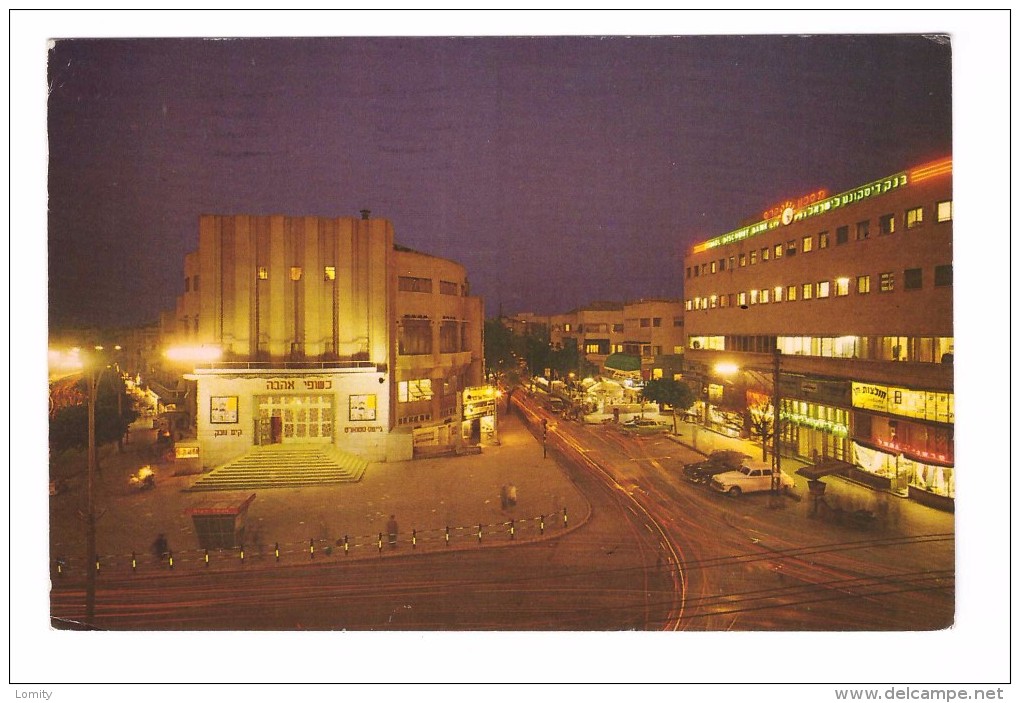 Israel Tel Aviv 2nd November Square At Night Mugrabi Cinema And Pinsker + Timbre - Israel