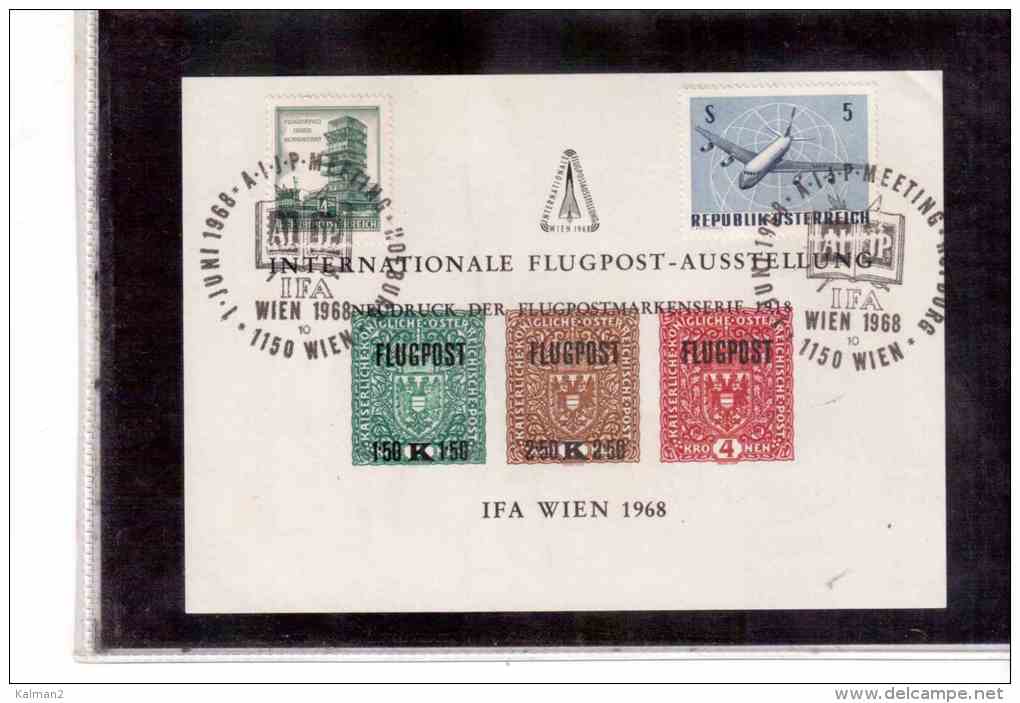 TEM7720   -   IFA-NEUDRUCKBLOCK ( NETTO KAT. NR. N7 )    /   WIEN  1.6.1968 - Proofs & Reprints