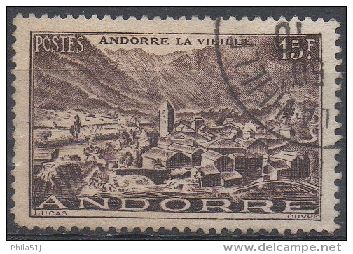 ANDORRE  FRANCAIS  N°132__OBL VOIR SCAN - Oblitérés