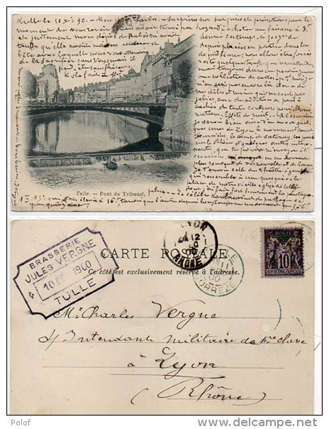 TULLE - Pont Du Tribunal  - 1900  (84204) - Tulle