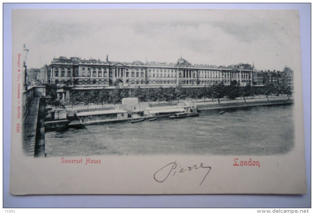 CPA ANGLETERRE LONDRES LONDON. Somerset House. 04/05/1902. - Other & Unclassified