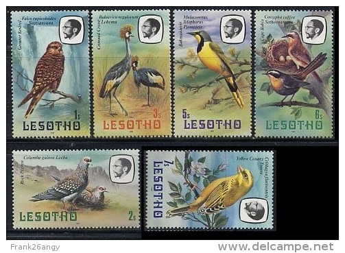 LESOTHO 1982 Definitives  Birds Mi. 330/36  Serie Cpl. 6v. Nuovi** - Lesotho (1966-...)