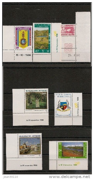 NOUVELLE CALÉDONIE Année 1986  Bloc De 4 ,Coins Datés N° Y/T : 518/530** Côte: 40,00 € - Blocks & Sheetlets