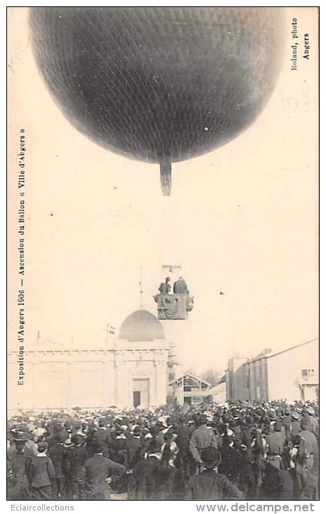 Angers    49    Aérostation. Envol Du Ballon Lors De L'exposition  1906 - Angers