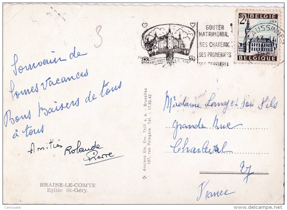 Carte 1965 BRAINE LE COMTE / EGLISE ST GERY - Braine-le-Comte