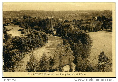 61 - Putanges ; Vue Générale Et L'Orne. - Putanges