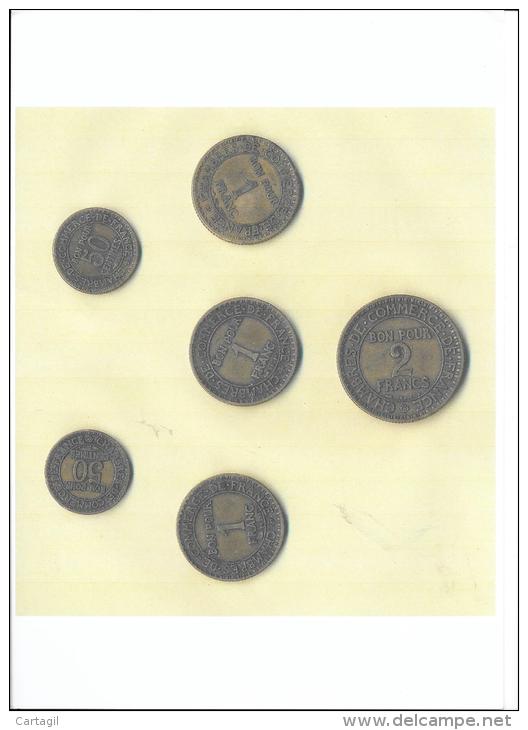 Numismatique- A696 - France - Lot Chambre De Commerce ( Type, Nature, Valeur, état... Voir Double Scan)- Envoi Gratuit - Mezclas - Monedas