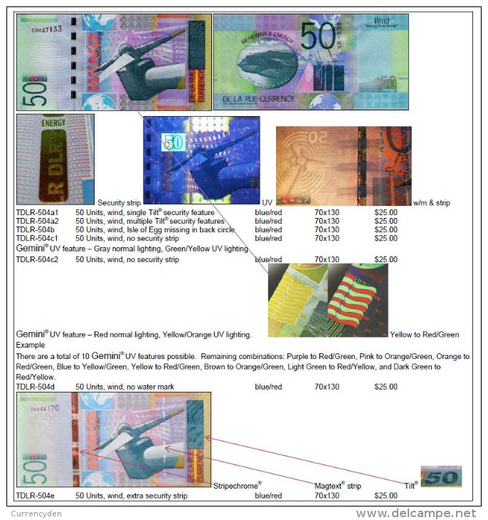 Catalog of Printer's Test Notes, 11th Ed -2016, 519 pages, 2700+ images