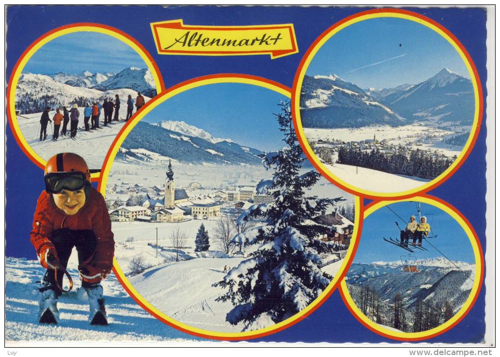 ALTENMARKT - Mehrfachansicht , Skischaukel Altenmarkt-Radstadt-Zauchensee - Altenmarkt Im Pongau