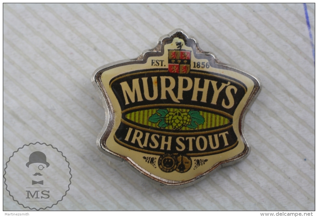 Murphy's Irish Stout Beer Advertising Pin Badge - Marcas Registradas