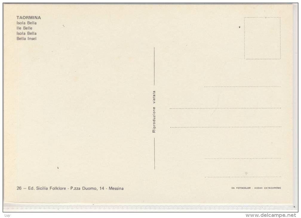 TAORMINA -  Isola Bella - Altri & Non Classificati