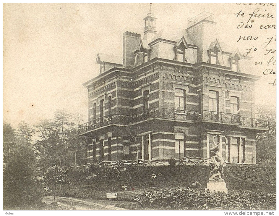 KASTEEL BOSQUET Te ALSEMBERG - CHATEAU - Gelopen / Circulée : 1902 Deelgemeente BEERSEL  2147 - Beersel