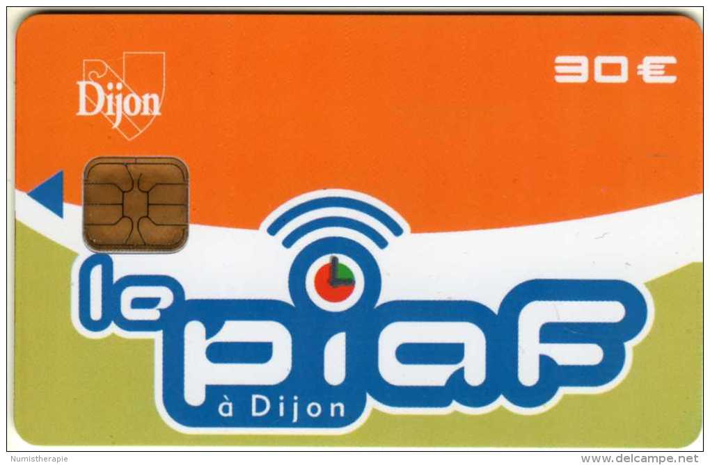 Carte De Stationnement PIAF : Ville De Dijon 30 € : 09/11 2000 Ex - Cartes De Stationnement, PIAF