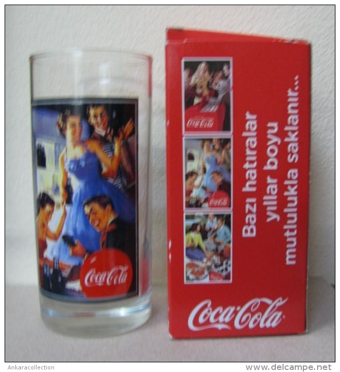 AC - COCA COLA - 125th ANNIVERSARY OF COCA COLA GLASS IN ITS BOX FROM TURKEY - Becher, Tassen, Gläser