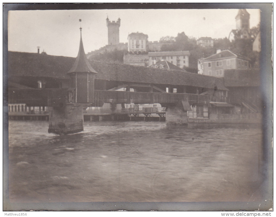 Foto Oktober 1904 LUZERN (Lucerne) - Spreuer-Brücke (A133) - Lucerne