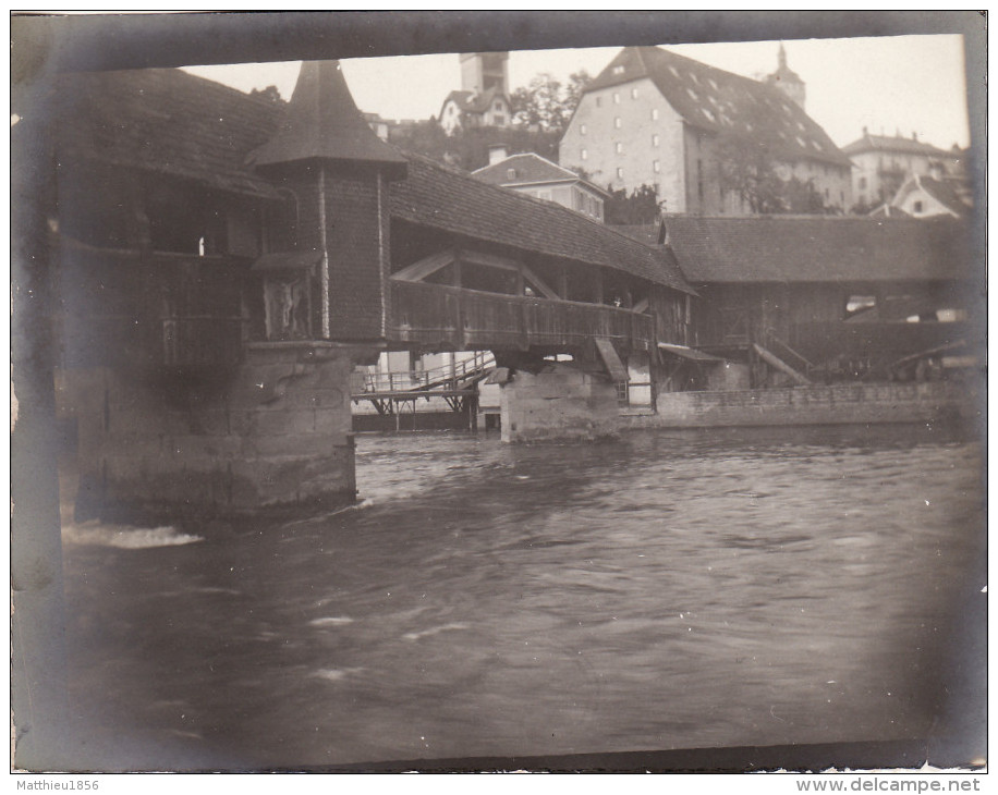 Foto Oktober 1904 LUZERN (Lucerne) - Spreuer-Brücke (A133) - Lucerne