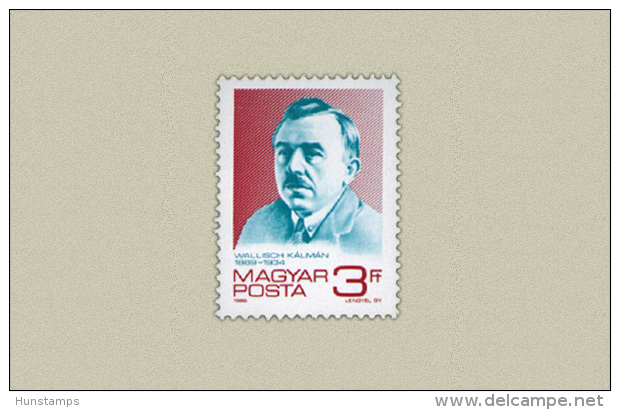 Hungary 1989. Kálmán Wallish Stamp MNH (**) Michel: 4008 / 0.50 EUR - Neufs