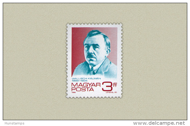 Hungary 1989. Kálmán Wallish Stamp MNH (**) Michel: 4008 / 0.50 EUR - Ungebraucht
