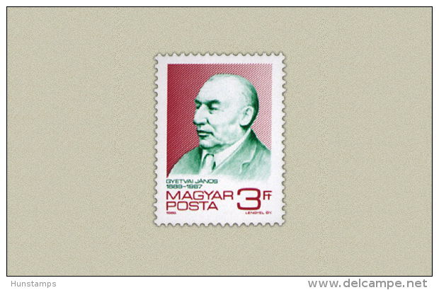 Hungary 1989. János Gyetvai Stamp MNH (**) Michel: 4013 / 0.50 EUR - Unused Stamps