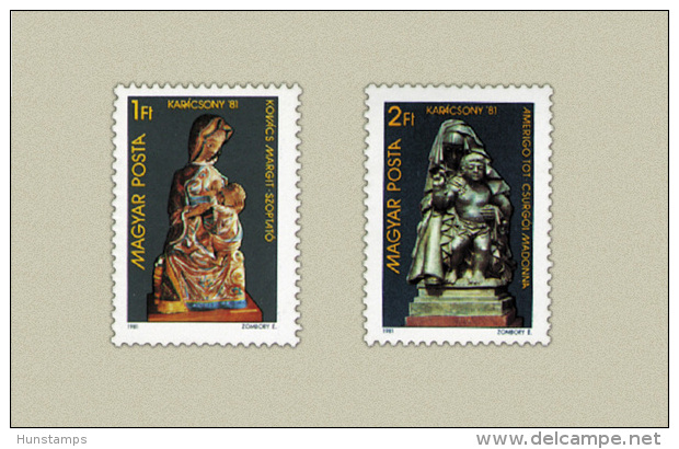 Hungary 1981. Christmas Set MNH (**) Michel: 3522-3523 / 1.50 EUR - Unused Stamps