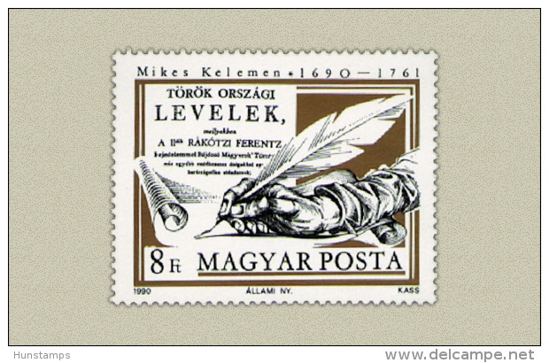 Hungary 1990. Kelemen Mikes Stamp MNH (**) Michel: 4094 / 1.50 EUR - Ungebraucht