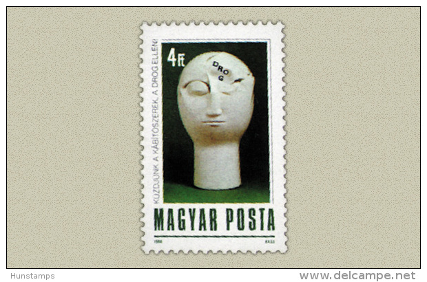 Hungary 1988. Drugs Stamp MNH (**) Michel: 3971 / 0.60 EUR - Unused Stamps