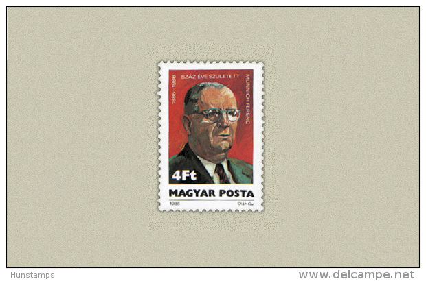 Hungary 1986. Ferenc Munnich Stamp MNH (**) Michel: 3846 / 0.70 EUR - Neufs