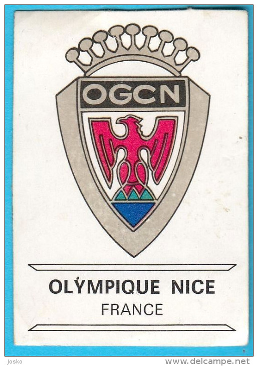 PANINI BADGES FOOTBALL CLUBS - 116 OGC OLYMPIQUE NICE ( Yugoslavian Edition ) Football Soccer Calcio Fussball France - Trading-Karten