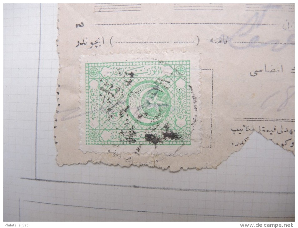 TURQUIE - Collection de timbres fiscaux sur documents - A voir - Lot 10711