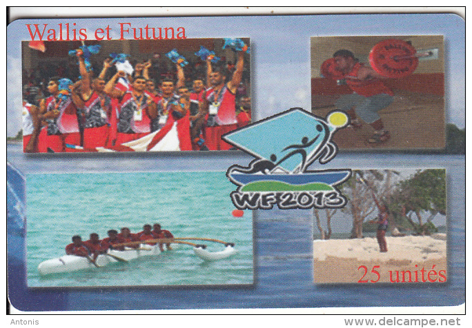 WALLIS & FUTUNA(chip) - Disciplines Mini-Jeux 2013(with Number), Tirage 1000, Used - Wallis-et-Futuna