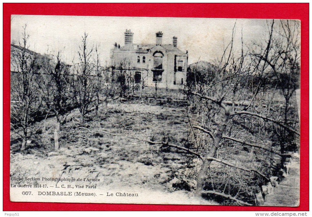 55. Dombasle En Argonne. Le Château. 1914-18 - Altri & Non Classificati