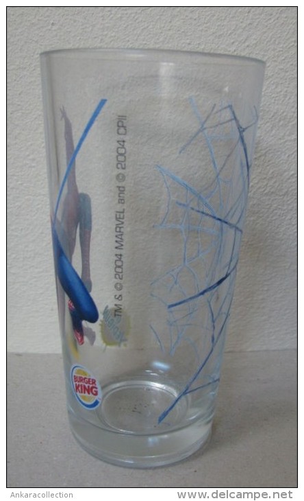 AC - YEDIGUN - BURGER KING - SPIDERMAN - RARE GLASS FROM TURKEY - Sonstige & Ohne Zuordnung