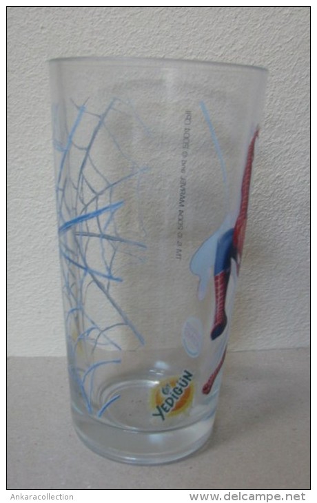 AC - YEDIGUN - BURGER KING - SPIDERMAN - RARE GLASS FROM TURKEY - Autres & Non Classés